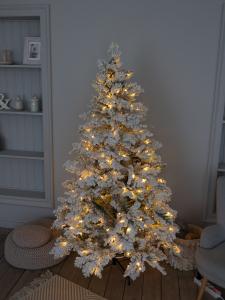 Ель заснеженная лапа светодиодная 210 см (арт. H-10)