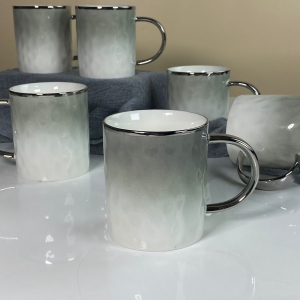 122-120 Набор из 6 кружек 350мл TORONTO GREY в под.уп.(х8)Фарфор