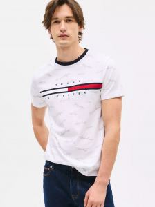 Signature Flag Stripe Logo T-Shirt