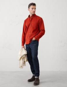 Slim-Fit Fine Wale Corduroy Shirt