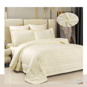 КПБ EFOR SATIN модель 2 с одеялом кремовый 1,5