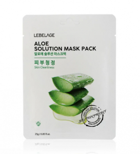 Тканевая маска для лица с Алоэ Вера LEBELAGE, 25 G