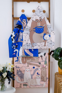 Набор кухонных полотенец Котофания