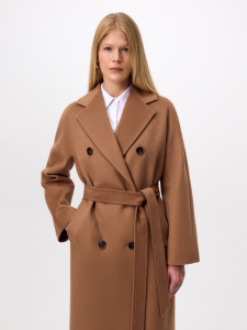 Пальто из шерсти с мембраной и утеплённой спинкой