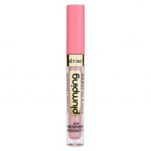 Блеск-плампер для увеличения объема губ гиалурон+коллаген тон 104 Золотой персик 3мл Витэкс