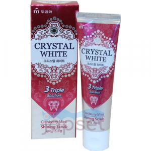 Crystal White Зубная паста отбеливающая, аромат клюквы и мяты, 110 гр.