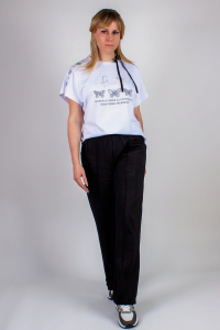 Трикотажные брюки со стрелкой арт.870-8