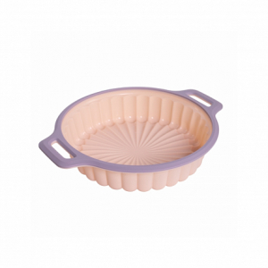 Форма для выпечки бисквита AURORA 32х26,5х6см силиконовая с металлической рамкой фигурная