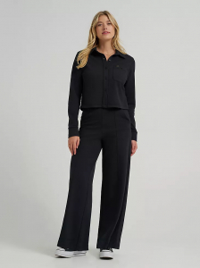 Women's Wide Leg Pull On Knit Pant