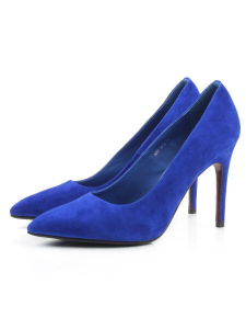 06-A88A-631M BLUE Туфли женские (натуральная замша)