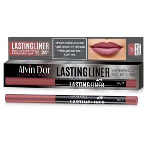 Карандаш для губ  LASTINGLINER Alvin D`or розовый 07 розовый нюд водостойкий