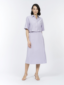 Укороченная рубашка из вискозной ткани