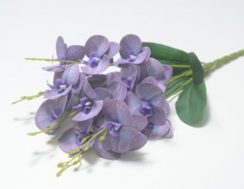 Искусственные цветы, Ветка в букете орхидея латекс 5 веток (1010237)