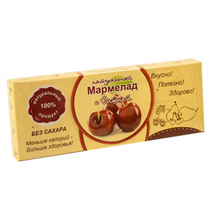 Натуральный мармелад Вишня 140г  (15шт/кор)