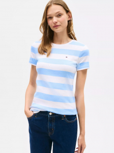 Rugby Stripe Crewneck T-Shirt