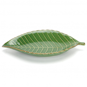 Сервировочное блюдо из керамики 31 х 16 х 4,2 см Green