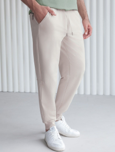 Брюки из тонкого футера с карманом на молнии