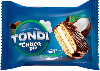 «Tondi», choco Pie кокосовый (коробка 2,13кг)