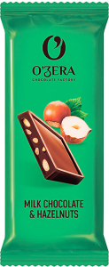 «O'Zera», шоколад Milk & Hazelnuts, 24г (упаковка 30шт.)
