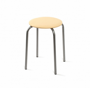 Табурет Ника эконом 2 слоновая кость круглый