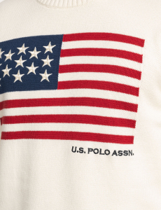 U.S. POLO ASSN. FLAG CREW NECK SWEATER