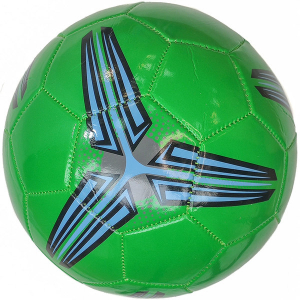 E29368-6 Мяч футбольный №5, PVC 1.8, машинная сшивка (зеленый-Mix)