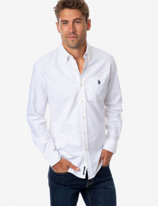 LONG SLEEVE STRETCH OXFORD SHIRT