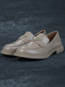 06-PDAG72-2 DK. BEIGE Туфли женские (натуральная кожа)