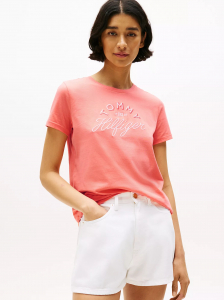 Embroidered Hilfiger Logo T-Shirt