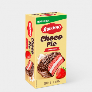 «Яшкино», choco Pie клубничный, 180 г