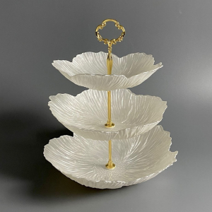 200-164 Трехъярусная этажерка в под.уп.(х8)Стекло