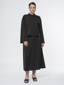 Юбка А-силуэта с атласным блеском