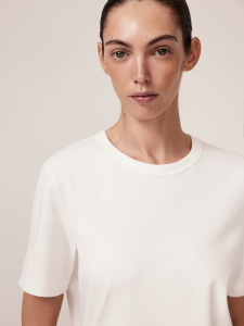 Футболка оригинального кроя из мерсеризованного хлопка