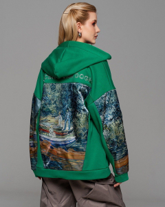 Толстовка с органзой и стразами TC012