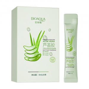 Ночная маска для лица с экстрактом алоэ BIOAQUA ALOE VERA, 4 мл