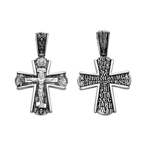 Крест из серебра литье частичное чернение