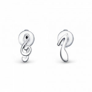 Серьги родированные серебро 925*