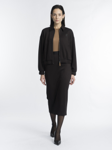 Бомбер из вискозного неопрена