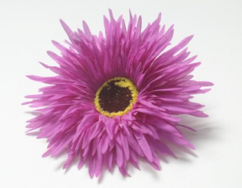 Искусственные цветы, Голова герберы с бархатной тычинкой для ветки, венка