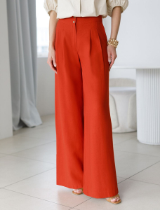 Брюки-палаццо из плотного лиоцелла