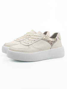 03-C140-2 LT. BEIGE Полуботинки спортивные женские (натуральная кожа)