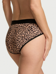 Logo Cotton Shine Patch Hiphugger Panty