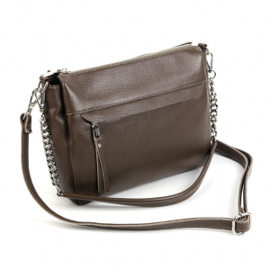 Женская кожаная сумка 1534-А Хаки