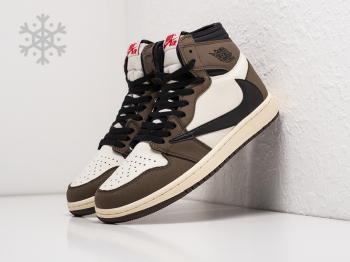 Зимние Кроссовки Nike Air Jordan 1 Mid x Travis Scott
