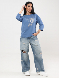 Фрактал - футболка индиго