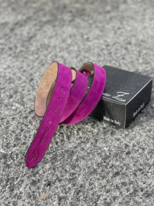 Ab.Zapatos Pelle cinturon (140) Magenta