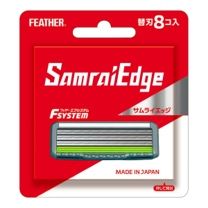 Запасные кассеты с тройным лезвием для станков Feather «Samrai Edge» 8 шт