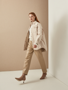 Куртка в рубашечном стиле с утеплителем