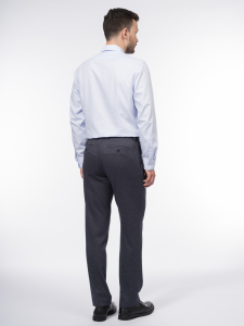 Костюмные трикотажные брюки с принтом пье-де-пуль