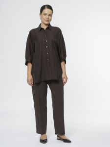 Зауженные укороченные брюки